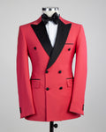 2 Piece Double Breasted Red Tuxedo