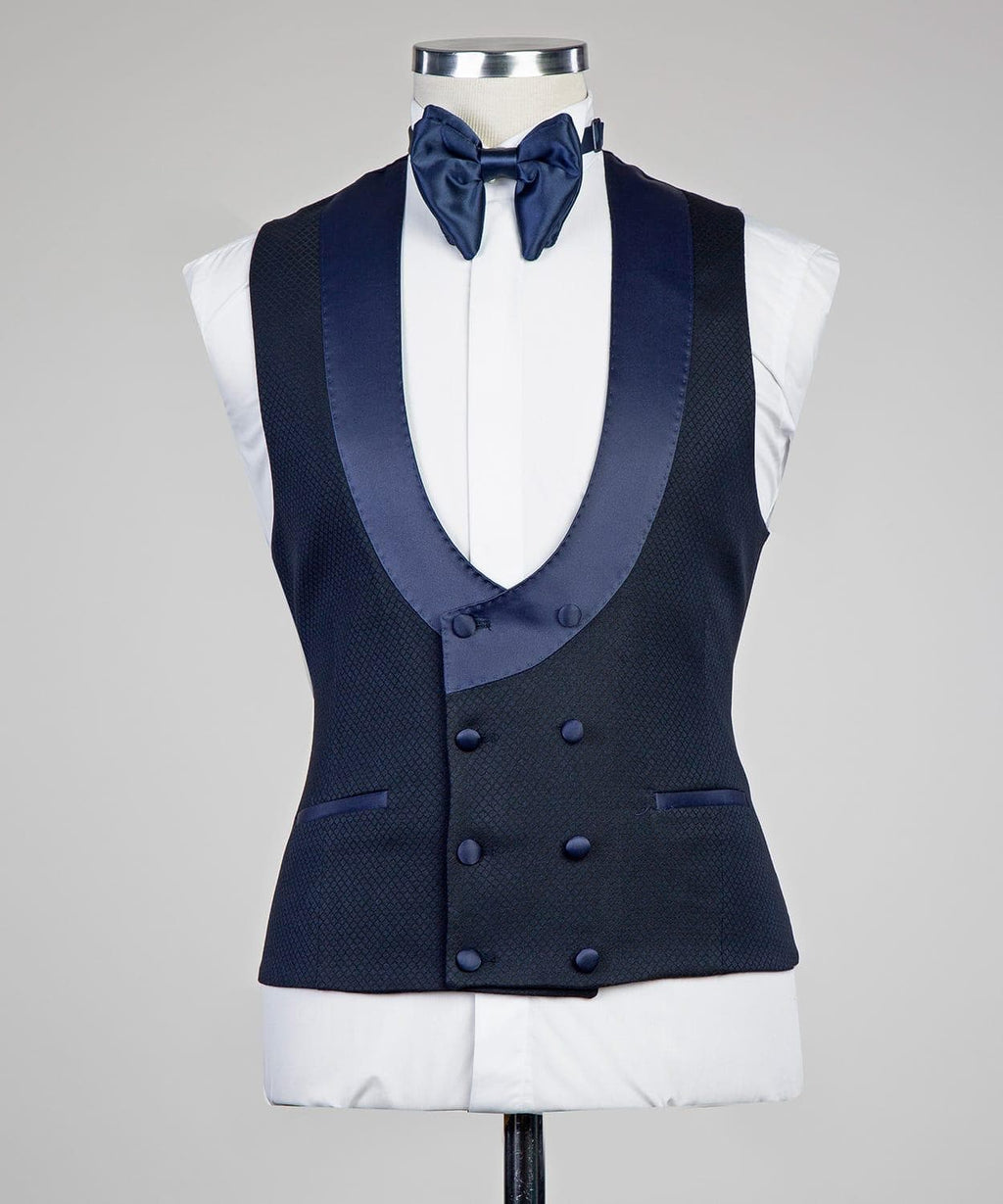 3 Piece Navy Blue Tuxedo