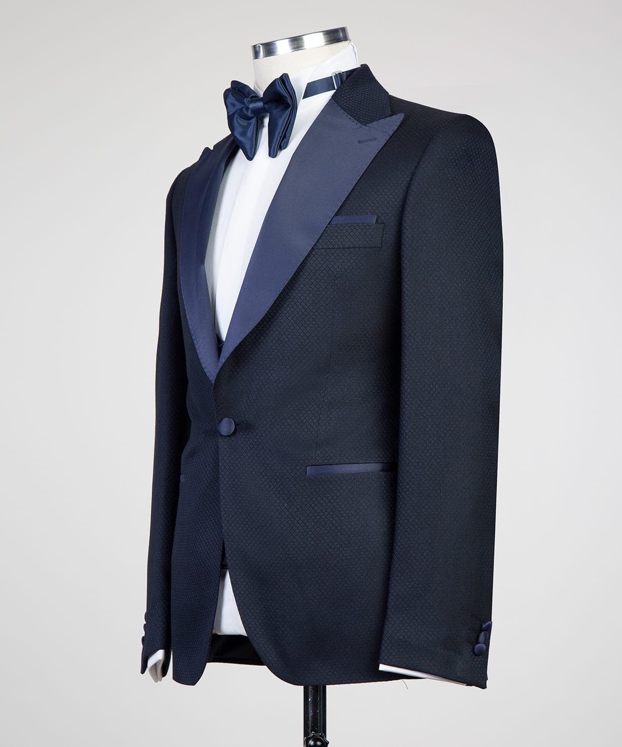 3 Piece Navy Blue Tuxedo