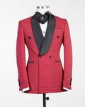 2 Piece Double Breasted Red Tuxedo