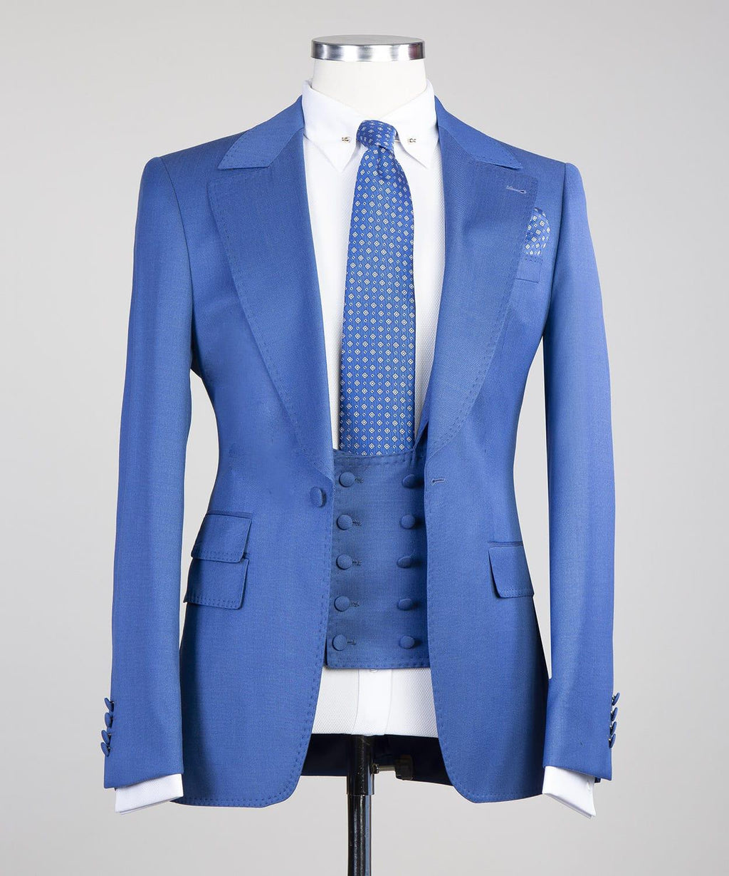 3 Piece Light Blue Suit