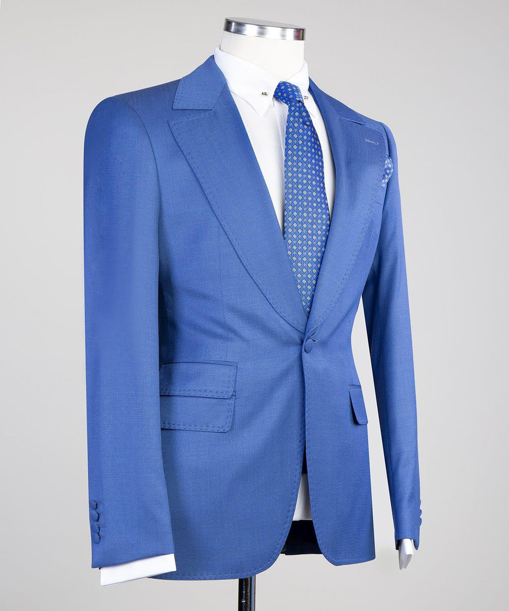 3 Piece Light Blue Suit