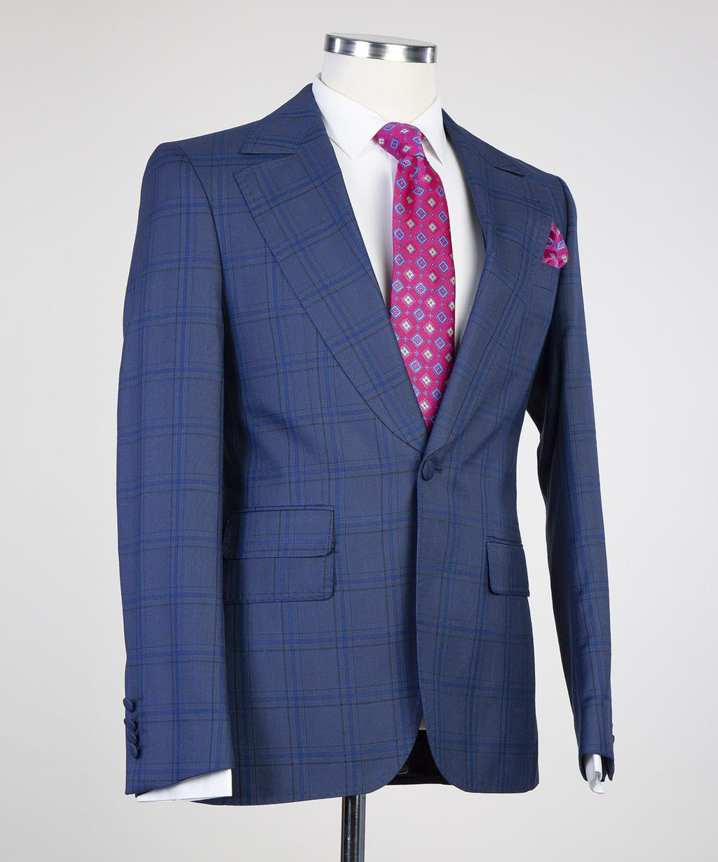 3 Piece Blue Striped Suit