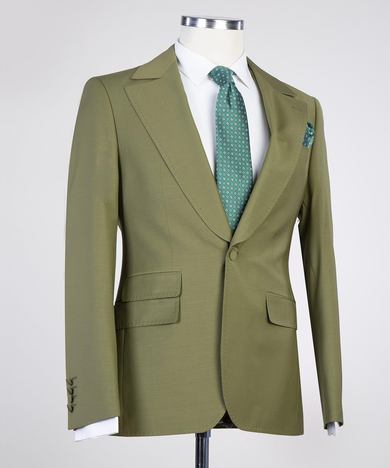 3 Piece Green Suit