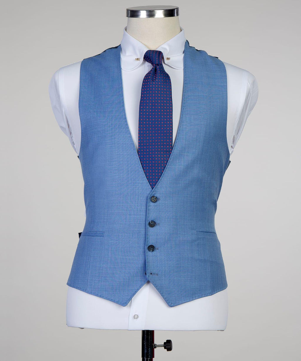 3 Piece Light Blue Suit