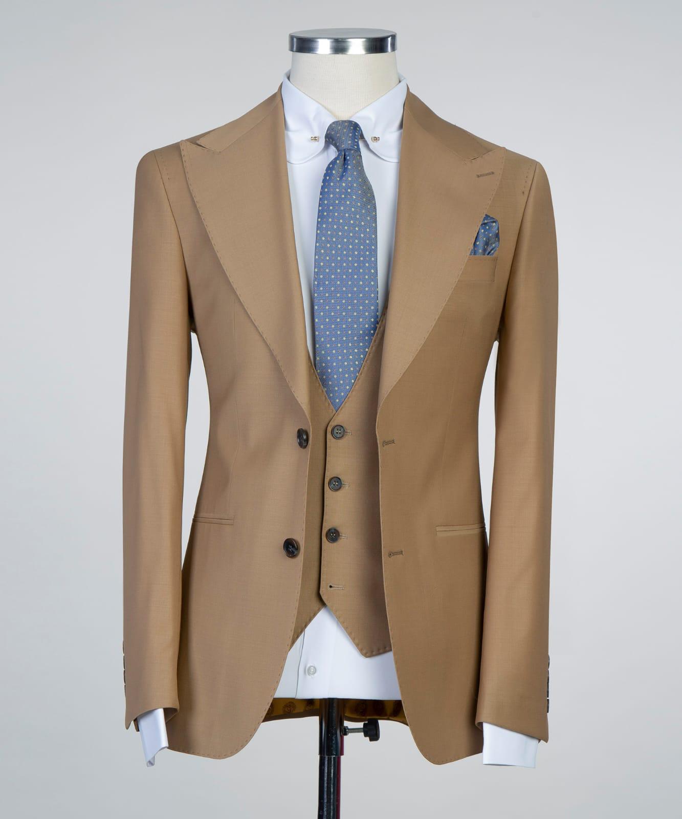 3 Piece Beige Suit