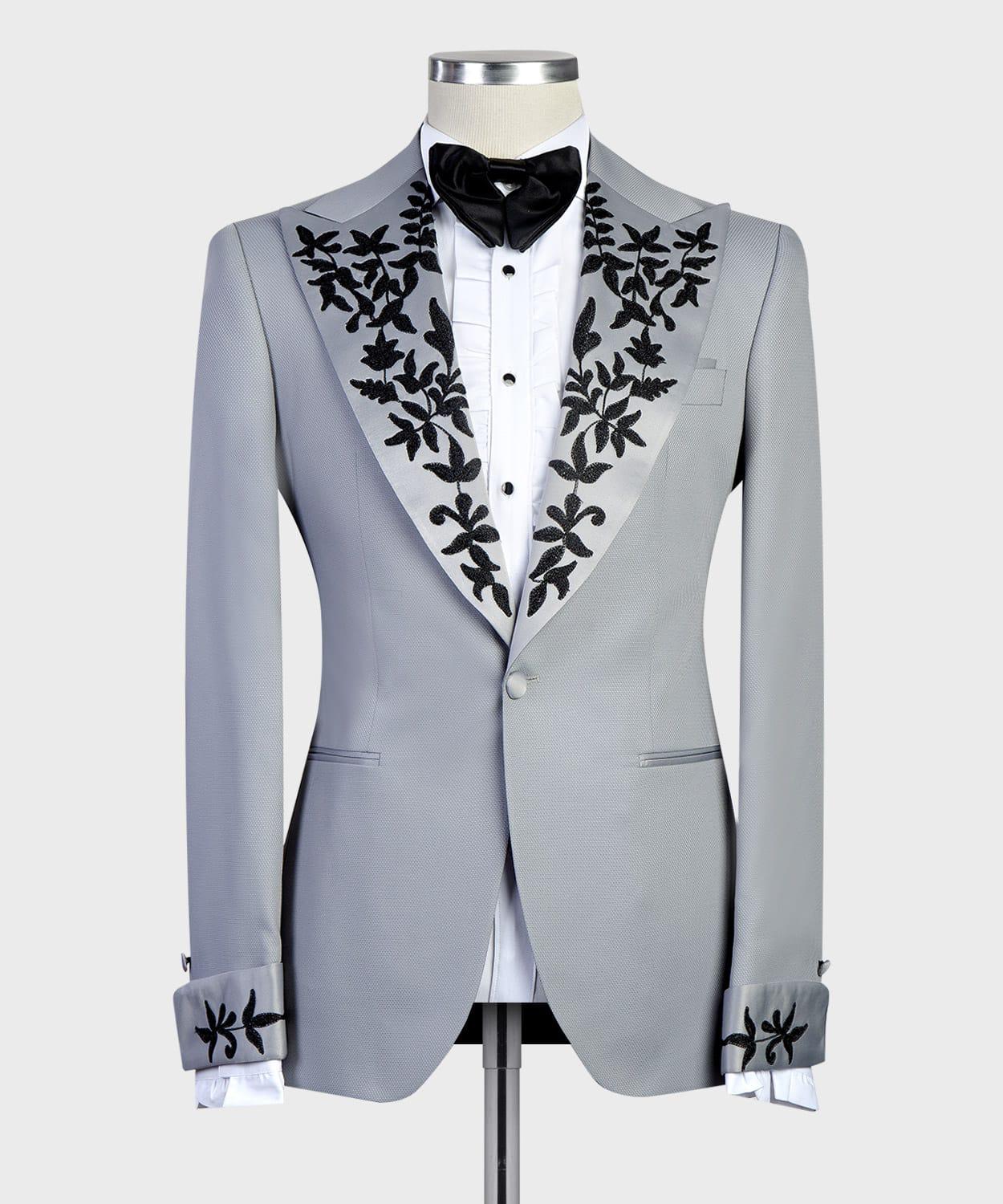 2 Piece Grey Tuxedo