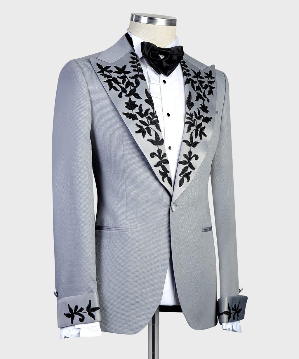 2 Piece Grey Tuxedo