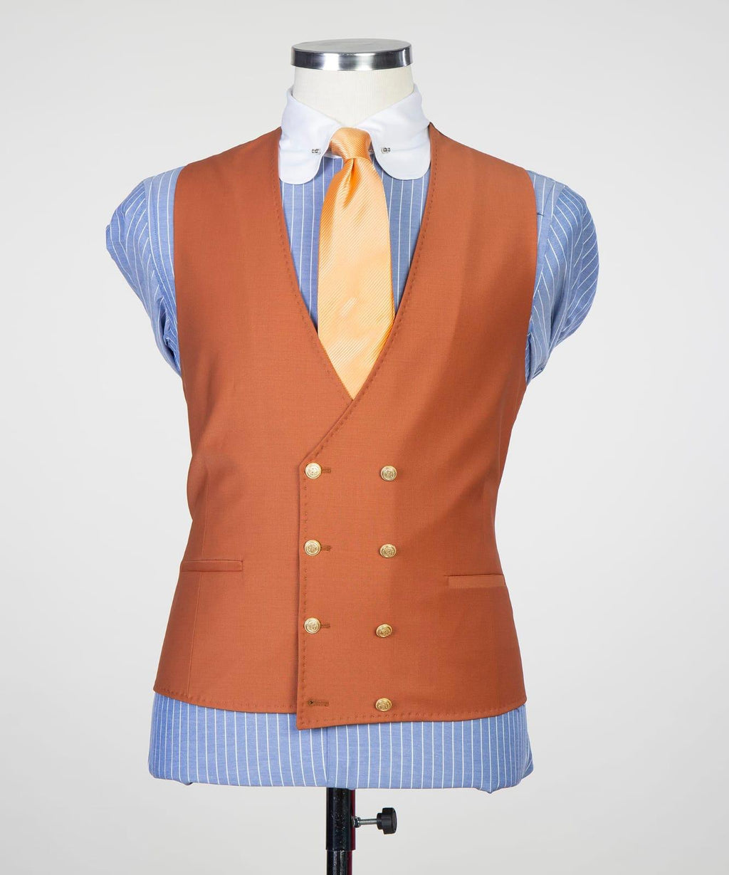 3 Piece  Light Brown Suit