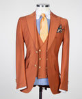 3 Piece  Light Brown Suit