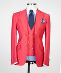 3 Piece Hot Pink Suit