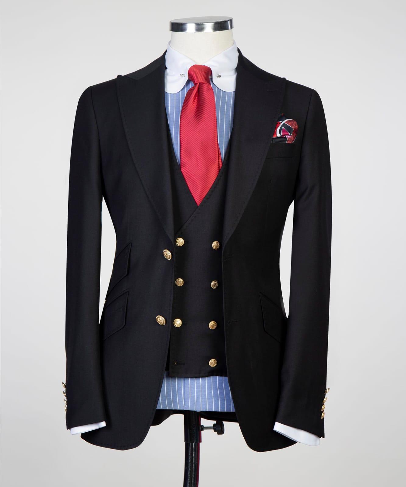 3 Piece Black Suit