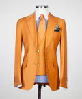 3 Piece Mustard Suit