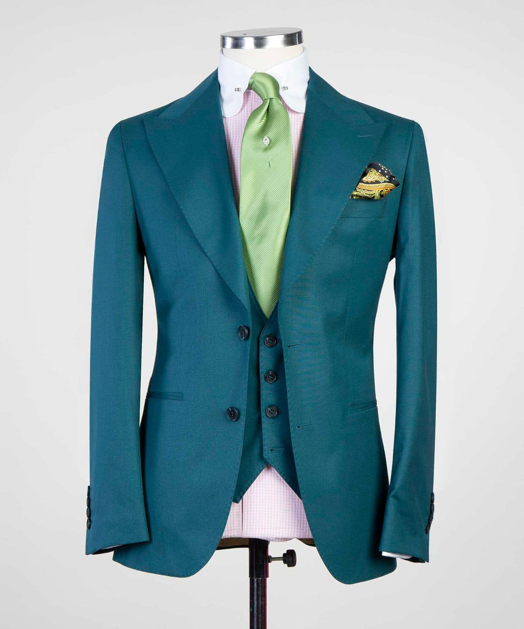 3 Piece Green Suit