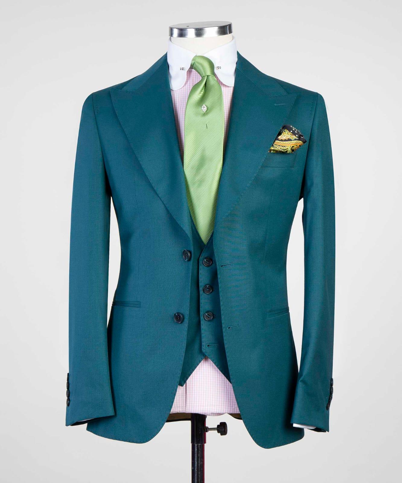 3 Piece Green Suit