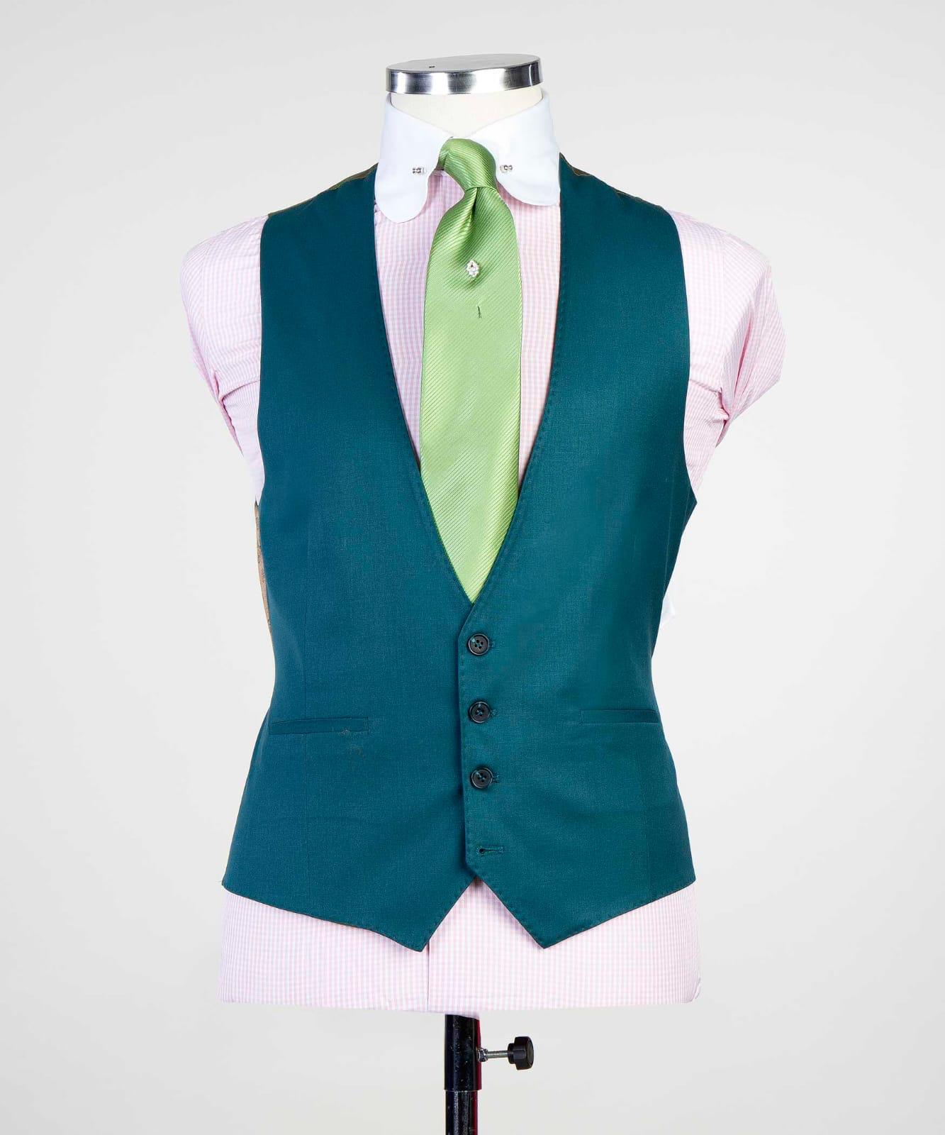 3 Piece Green Suit