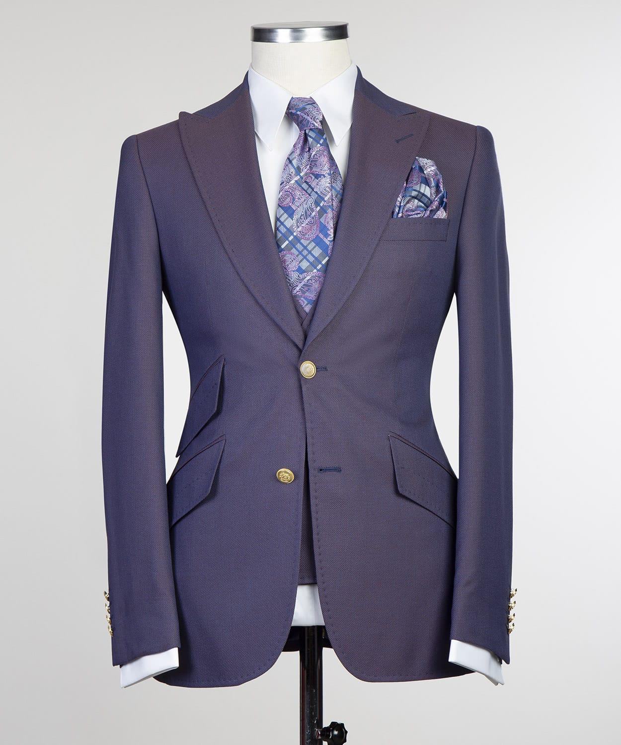 3 Piece Dark Purple Suit