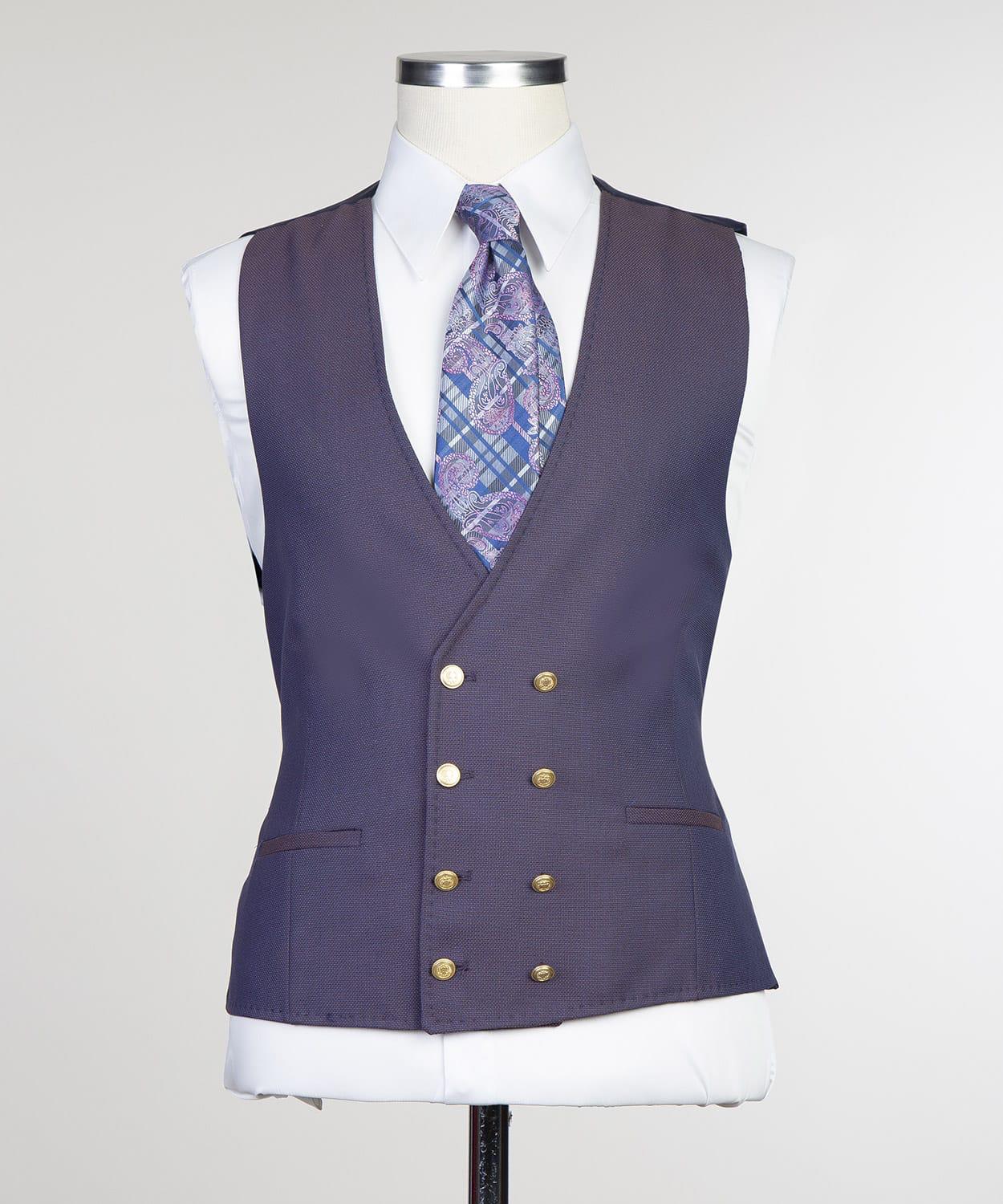 3 Piece Dark Purple Suit