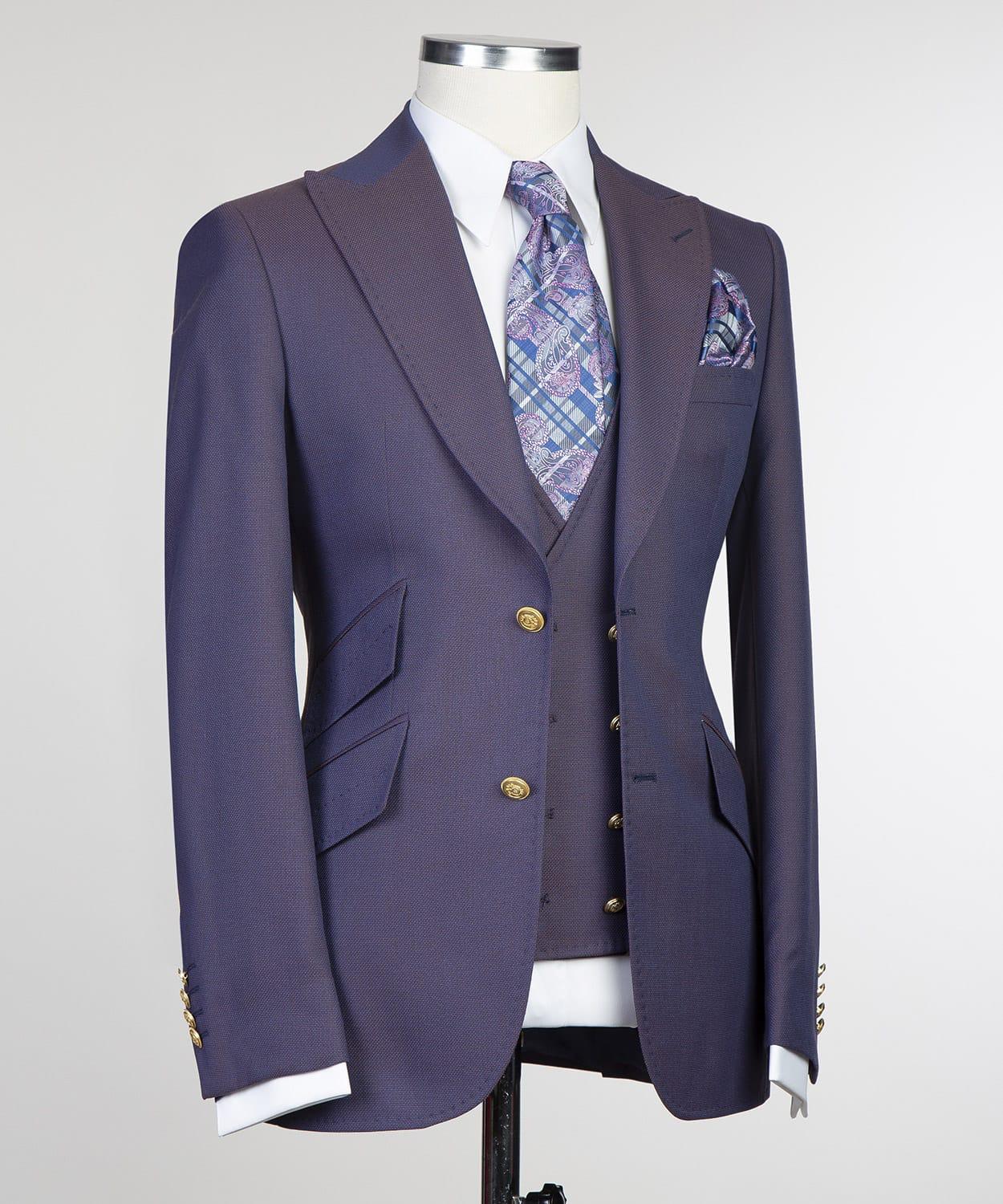 3 Piece Dark Purple Suit