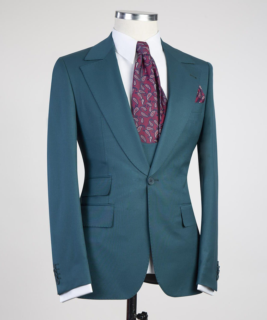 3 Piece Green Suit
