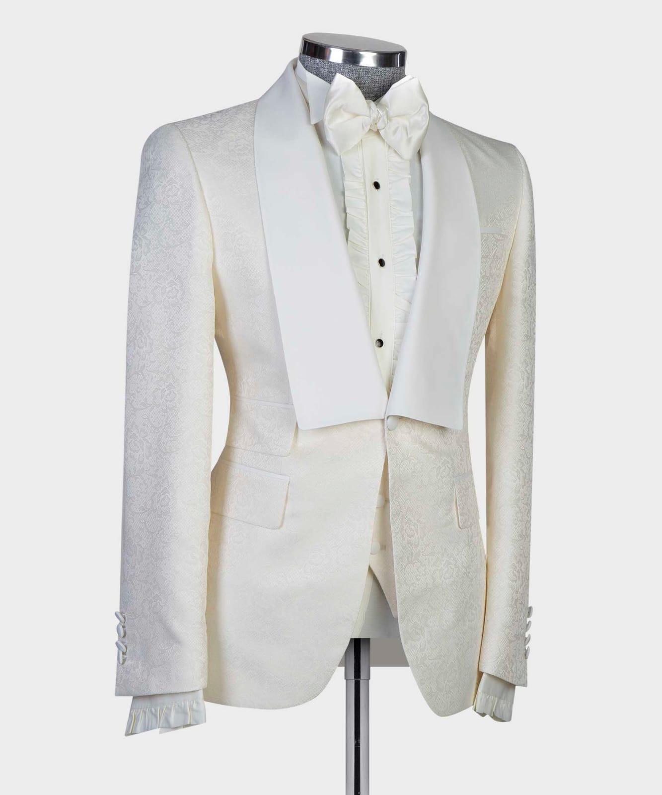 3 Piece Off White Tuxedo