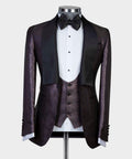 3 Piece Dark purple Tuxedo