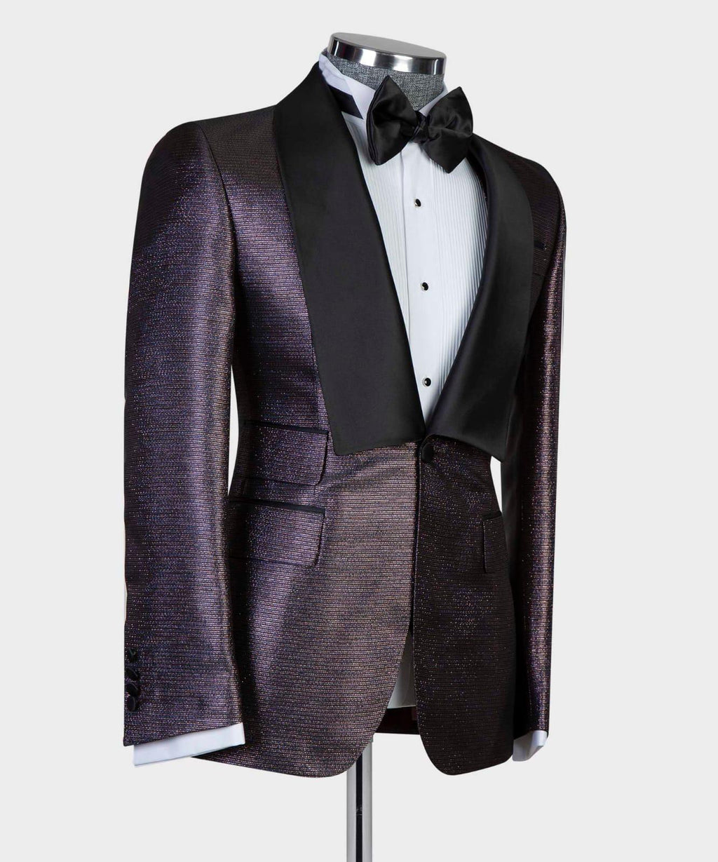 3 Piece Dark purple Tuxedo