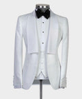 3 Piece White Flower Tuxedo