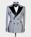 Grey Double Breasted Tuxedo