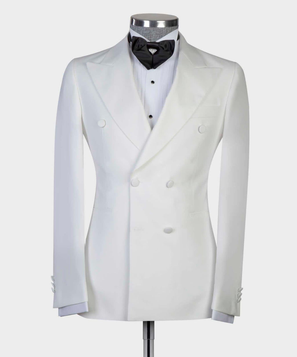 White Bouble Breasted Tuxedo