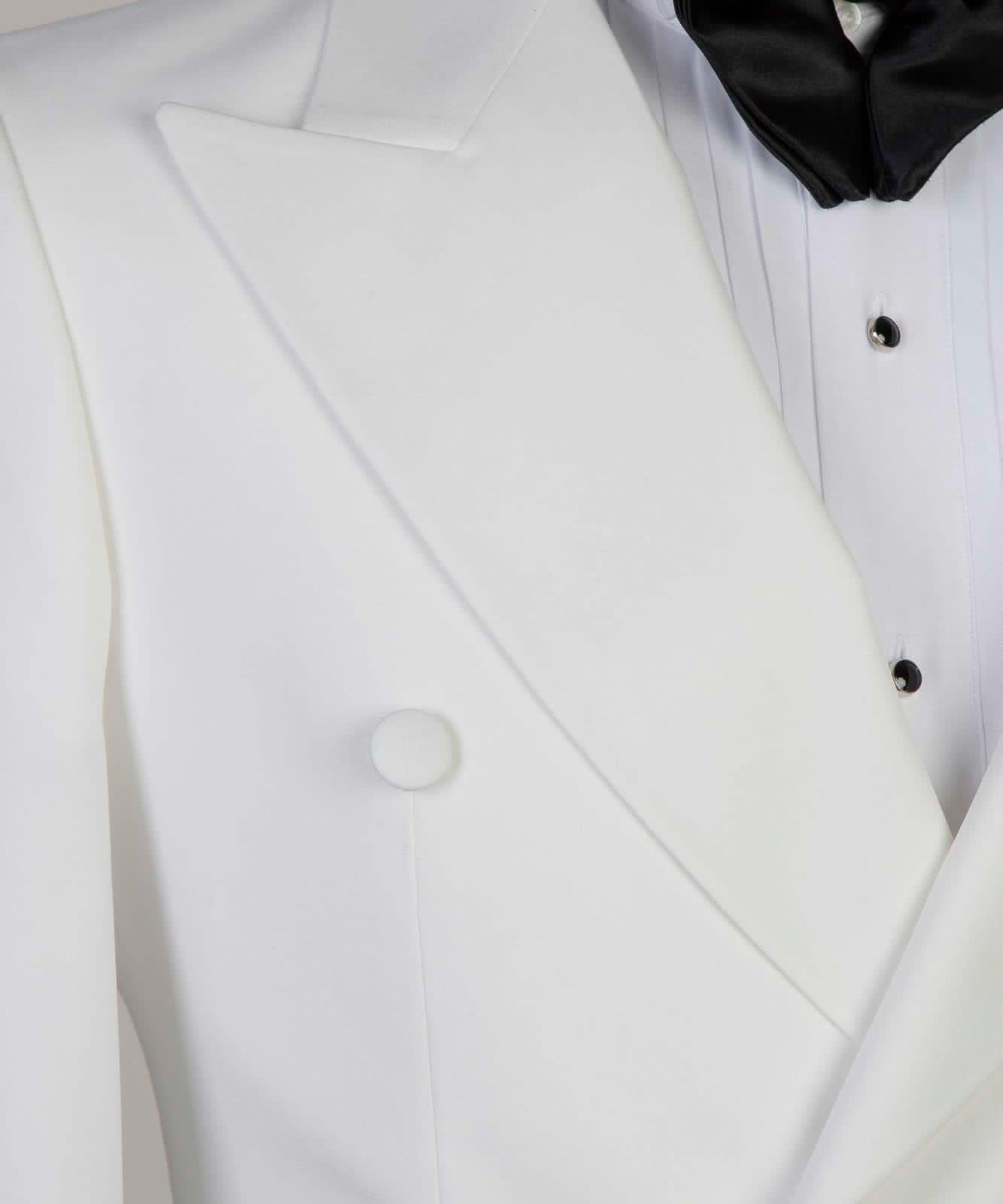 2 Piece Double Breast White Tuxedo