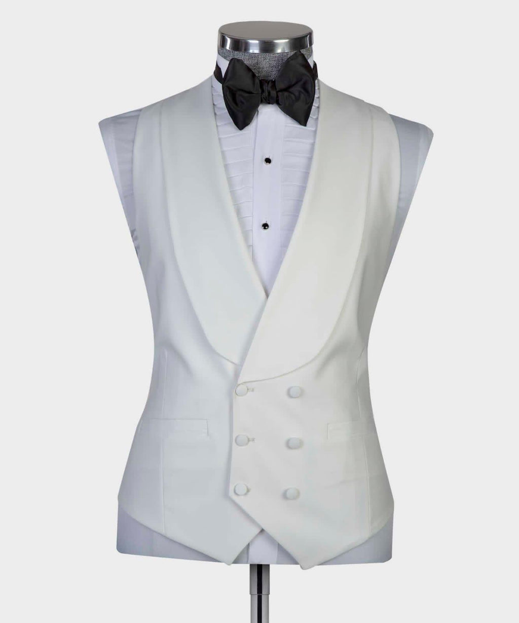 3 Pieces Plan White Tuxedo