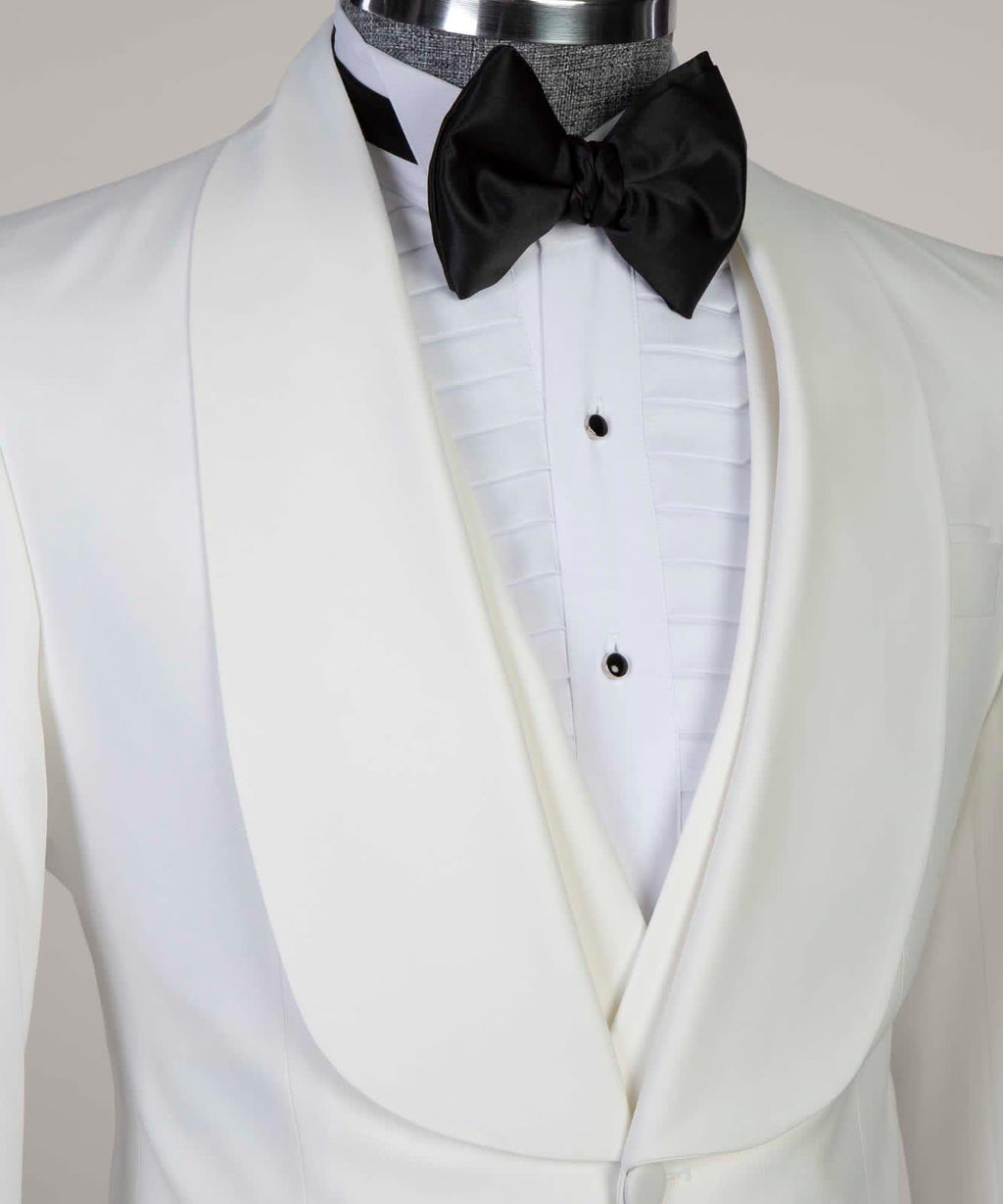 3 Pieces Plan White Tuxedo