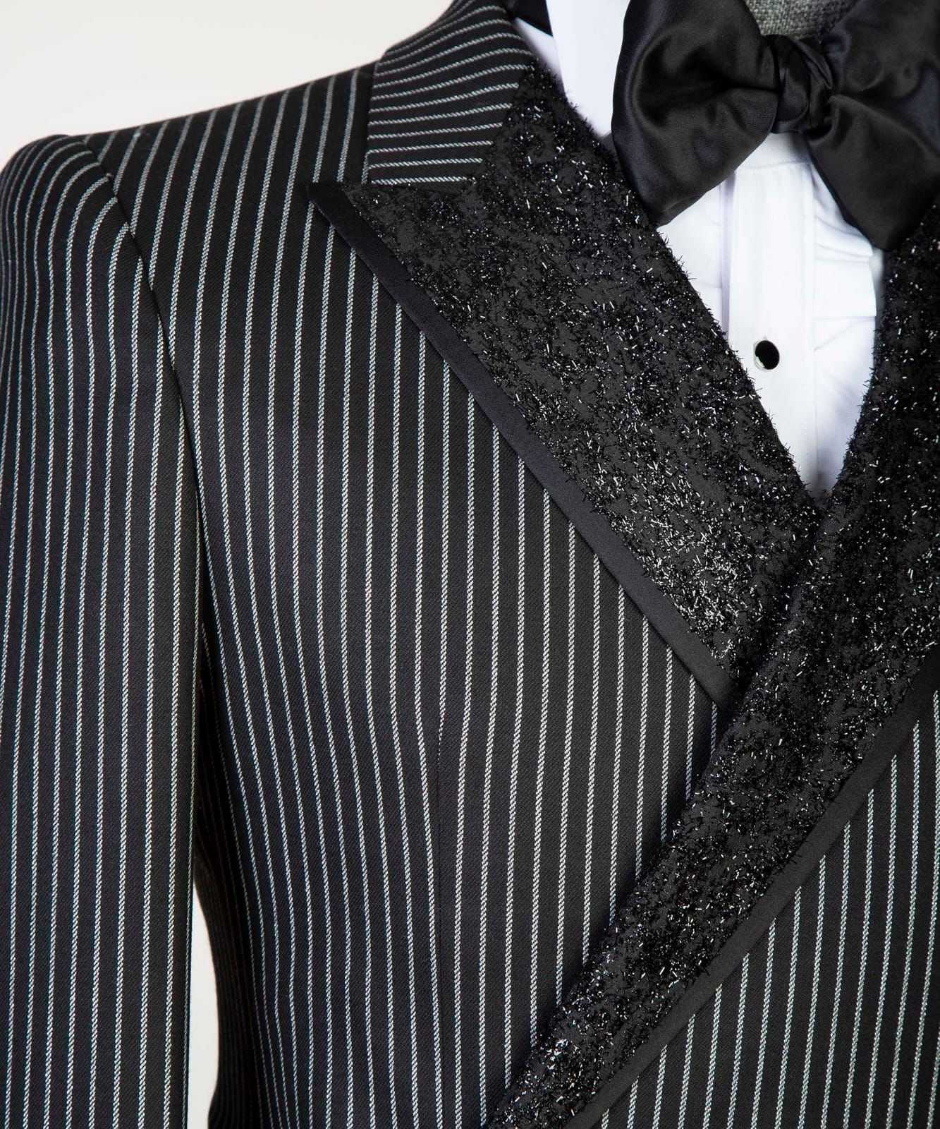 2 Piece Double Breasted Black stripeTuxedo