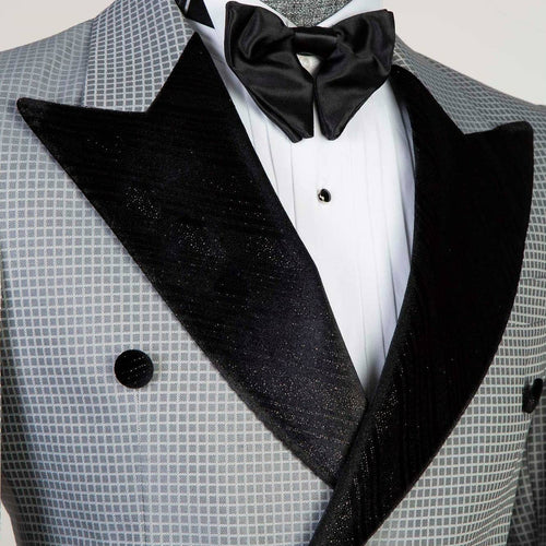 2 Piece Double Breast Grey Tuxedo