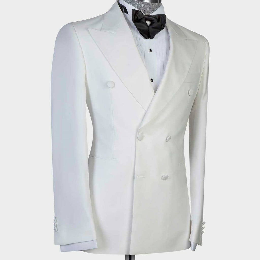 White Bouble Breasted Tuxedo