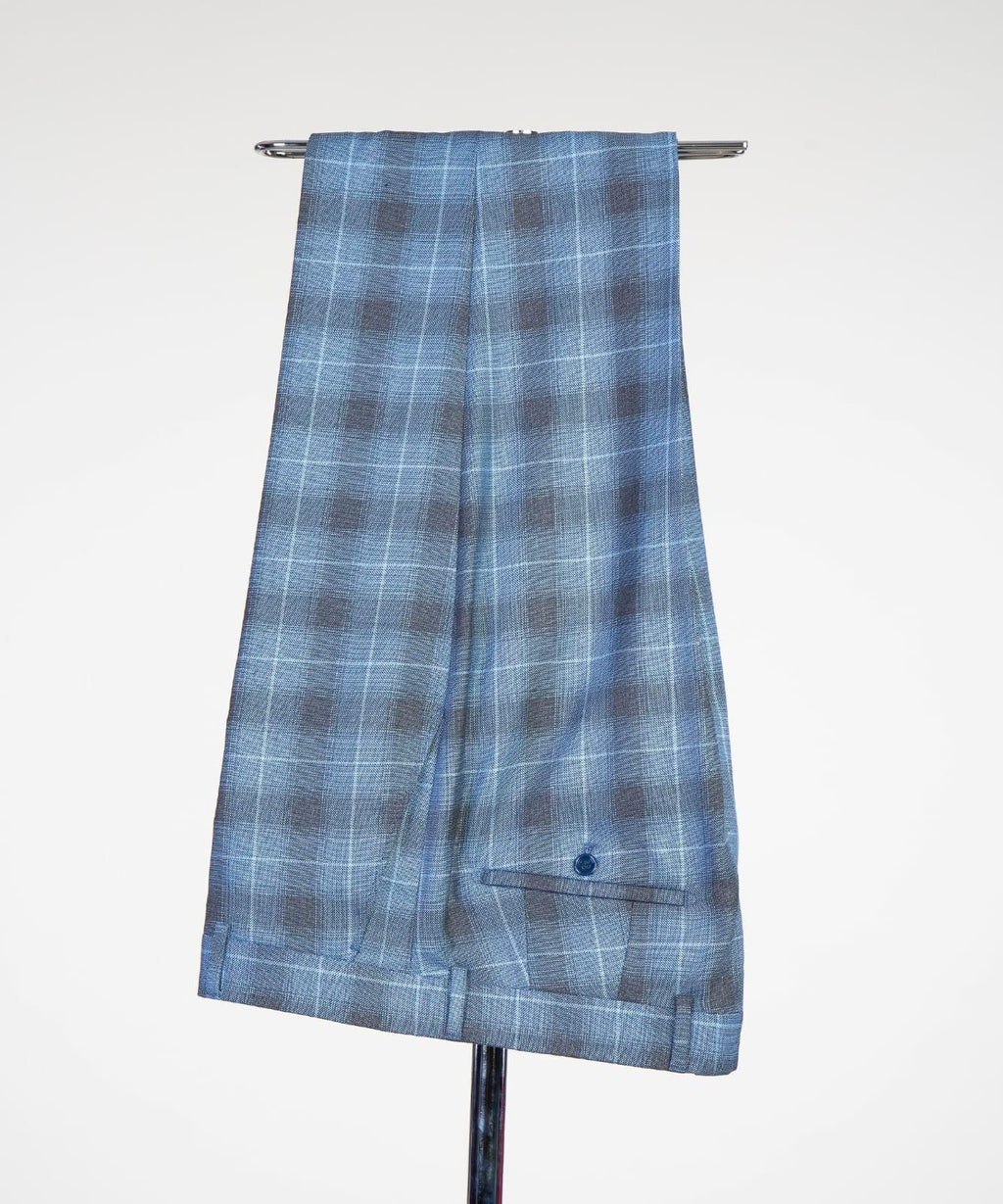2 piece Super Double Breasted Check Suit