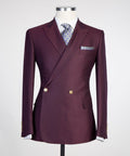 2 piece Super Double Breasted Check Suit
