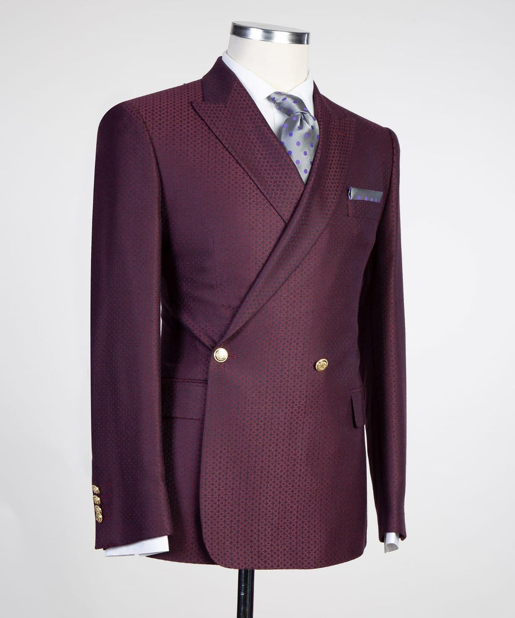 2 piece Super Double Breasted Check Suit