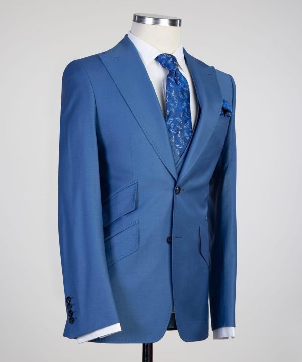 Plain Blue Suit - Image 5